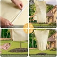 thumbnail image 3 of SM Adjustable Beige Plant Protective Cover - 200cm x 240cm - Winter-Proof & Reusable, 3 of 5