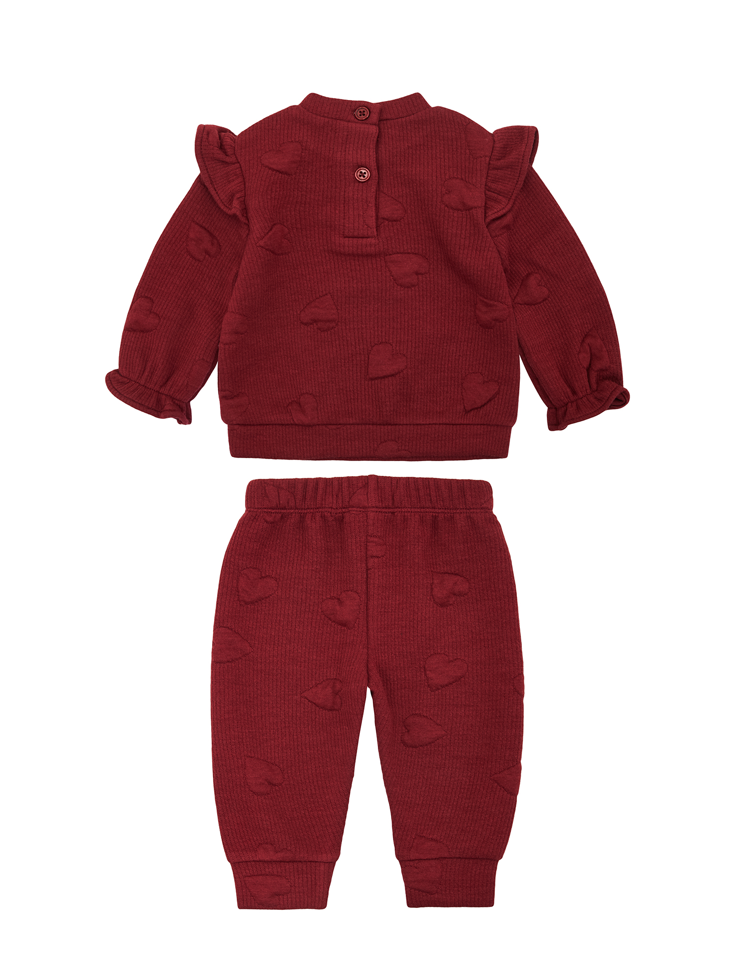 Wonderluxe Baby Girls' Long Sleeve Sweatshirt and Pant, 3-Piece Set, Sizes 0-3M-24M
