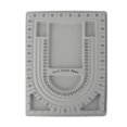 thumbnail image 1 of Collar Herramienta de medición de bricolaje Zulema diseño de placa de disco gris joyería, 1 of 8