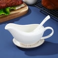 thumbnail image 3 of Ceramic Gravy Bowl White For Households Various Dining Occasions 1 Set, 3 of 7