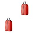 thumbnail image 4 of Ruiboury Lightweight And Portable Shoe Bag For Travel Pack Shoes With Ease Using Compact Storage Bag Easy red L 2Set, 4 of 6