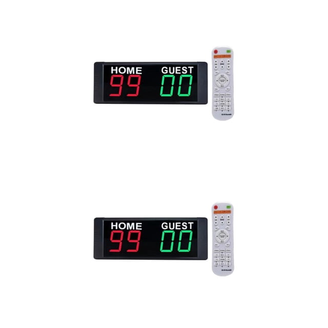 Eigraketly Portable Electronic Scoreboard Remote Control Wall Mount Basketball Tipo 1 2Conjunto