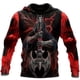 thumbnail image 3 of Sudadera con capucha para hombre de moda 2023 con estampado de calavera en 3D, novedad de otoño, sudaderas con capucha holgadas de estilo vintage de la calle Harajuku, 3 of 5