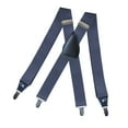 thumbnail image 4 of Segolike Suspenders for Men 4 Clips Elastic Straps 1.38 Inches Wide Solid Color Adjustable Heavy Duty Pants Brace Adult for Work Womens, 4 of 7