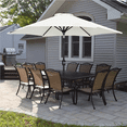 thumbnail image 2 of Renwick 9 Ft Outdoor Patio Umbrella with Push Button Tilt and Crank, Cream, 2 of 9