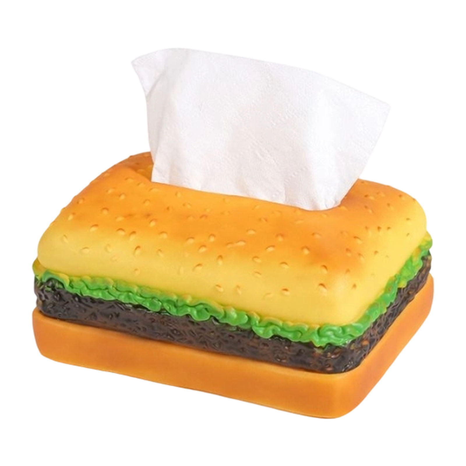 Liyamei Hamburger Tissue Retro Living Room Paper Home Birthday Hamburger Tissue Desktop Quirky Home Furnishings Paper Towel Cylinder