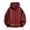 Red, variant on kosheko Men’s Curved Seam Oversized Wind Shell, Dual Zip Pockets, Drawstring Hem for Shaded Forest Walks Red L