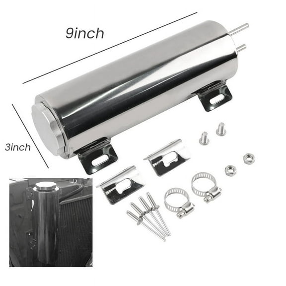 3X9 Inch Radiator Overflow Tank Bottle Coolant Overflow Tank Universal Car Supplies