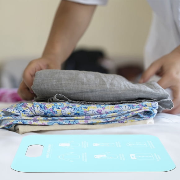 OUNONA 2Pcs Sky Blue Shirt Folding Board Lightweight PP Clothes Folder for Space Saving