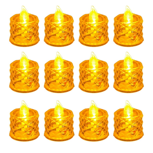 The Christmas Candle Christmas Romantic Birthday Decoration Transparent Crystal Candle Simulation Led Electronic Diamond Tea Wax Led Christmas Candles