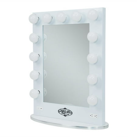 Vanity Girl Hollywood Broadway Lighted Vanity Mirror - White - Walmart.com