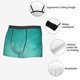 thumbnail image 3 of Balery Teal Turquoise1 Calzoncillos bóxer para hombre, ropa interior de algodón suave y transpirable con cinturilla de nailon-Medium, 3 of 5
