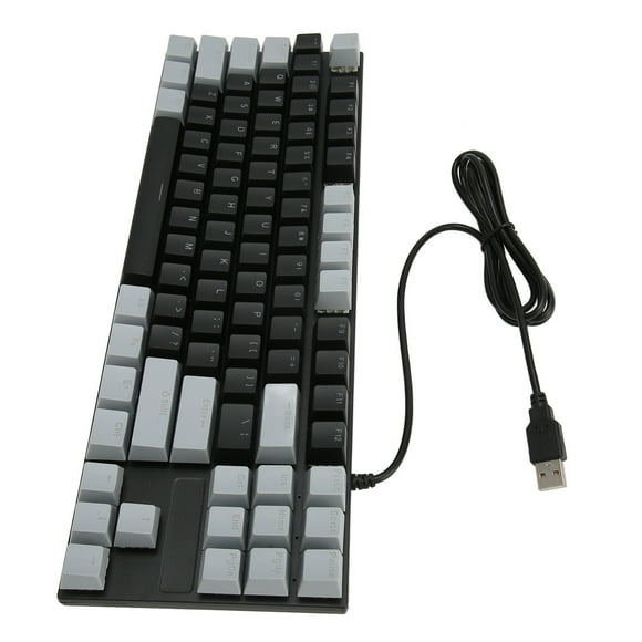 Clavier Mécanique Rétroéclairé RGB 87 Touches avec Design Ergonomique, Réponse Rapide, Design Étanche pour PC Portable et de Bureau
