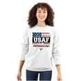 thumbnail image 3 of US Air Force Honor Value USA Flag Unisex Plus Size Sweatshirt Brisco Brands 4X, 3 of 5