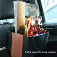 thumbnail image 4 of maskred Foldable Car Trash Can Hanging Seat Back Rubbish Bin Multifunctional Container Garbage Paper Case Box Interior Black 1, 4 of 6