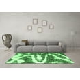 thumbnail image 3 of Ahgly Company Indoor Square Abstract Emerald Green Modern Area Rugs, 4' Square, 3 of 4