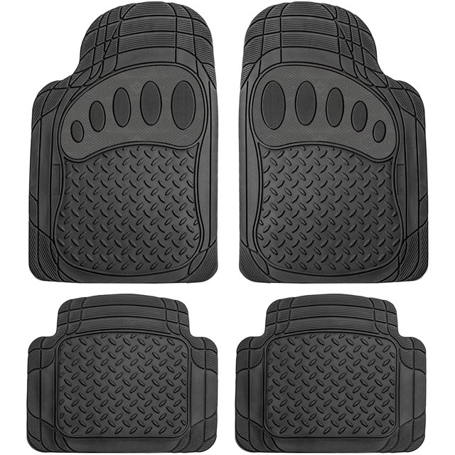 FH Group Tapis de Sol Toutes Saisons F11310BLACK - 4 Pcs