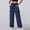 Navy, variant on JUSLIO Cargo Pants for Women Comfortable Casual Pockets Pants for Women Wide leg Pants Black L