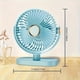 thumbnail image 1 of 2pcs Set Small Desk Fan USB Powered Personal Fan Strong Airflow 5 Speeds Mini Fan 360°Rotation Portable Fan7 Inch Quiet Table Fan for Home Office Bedroom Desktop Travel, 1 of 4