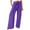 Purple, variant on MNCEKFOD Womens Jeans Flowy Wide Leg Culottes with Pockets Drawstring Elastic Waist Loose Relaxed Fit Comfortable Trousers Purple XL