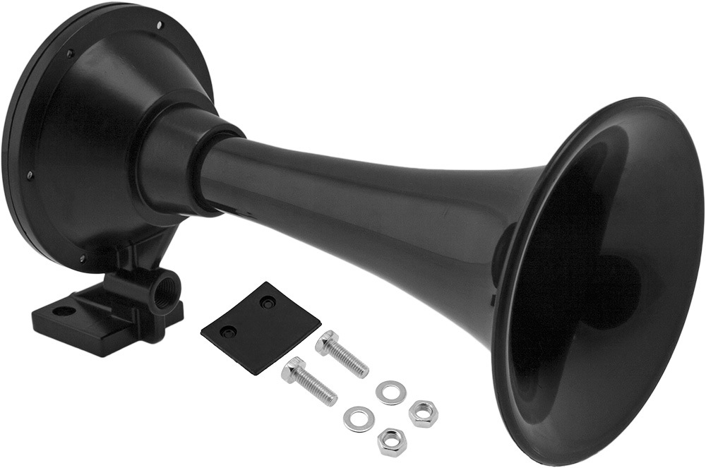 Vixen Horns Train Horn Trumpet for Truck/Car. Compact Trumpet Horn Super  Loud dB. Black Single Trumpet (Size XS). Heavy Duty ABS Air Horn. Fits  Vehicles Like Semi/Pickup/Jeep/RV/SUV VXH1901XB