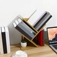 thumbnail image 2 of Minkissy Dorm Desktop Bookshelf Modern Home Bookcase Display Books 1Pcs for Students, 2 of 7