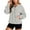 Light Gray, variant on Women'S Fashion Women's Solid Sweatshirt Women's Zip Up Hoodie Fall Fashion Loose Fit Long Sleeve Pullover Casual Streetwear Comfortable Sweatshirt With Pocket And Drawstring For Daily Wear