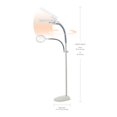 thumbnail image 3 of OttLite W9437T-SHPR 18-watt Easy View Floor Lamp, Dove Grey, 3 of 5