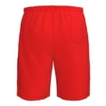 thumbnail image 6 of Naloa Red Men's Beach Shorts, Surfing shorts, Swim trunks, Quick Dry Swim Trunks for Surfing Beach Fun - Medium, 6 of 9