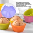thumbnail image 4 of Silicone Cupcake Moulds Reusable Baking Cups Nonstick Bakeware Muffin Bread Cake Molds Cupcake Baking Liners, 24-Pcs Colorful, 4 of 7