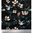 thumbnail image 1 of Soimoi Cotton Duck Fabric Robin,Leaves & Wildflower Floral Print Fabric by the Yard 42 Inch Wide, 1 of 1
