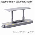 thumbnail image 4 of Trousse d'Éclairage de Gare 3C Certifiée pour 15 à 35 Ans - Comprend une Grande Plateforme, des Rails, des Poteaux, un Abri et un Train / Matériau Durable pour un Jeu de Rôle Immersif de Simulation de Train / Jouet Essentiel, 4 of 5