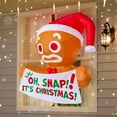 thumbnail image 4 of FT Christmas Inflatable Outdoor Decoration Christmas Blow Ups Gingerbread Man Inflatable with Candy Canes Christmas Outdoor Inflatables Gingerbread with LEDs for Outdoor Christmas Dec, 4 of 7