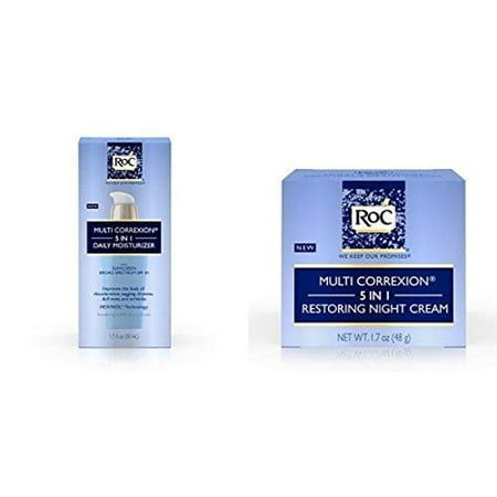 Roc Multi Correxion 5 In 1 Daily Anti-Aging Moisturizer with Restoring Facial Night Cream