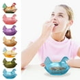 thumbnail image 3 of chaungfeng Chicken Glass Candy Dish with Lid, Rural Candy Jar Snack Bowl Cookie Jar Hen Shape Easter Candy Buffet Jars Kitchen Storage Jar - 4.7"x3.2"x3.1" - Blue, 3 of 6