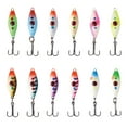 thumbnail image 2 of BASSDASH Ice Fishing Lure Kit Glowing Paint Jigs for Winter Ice Jigging Crappie Sunfish Perch Walleye Pike, 2 of 6