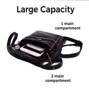 KXF Small Goth Purse Crossbody Cell Phone Purse Gothic Leather Bag Shoulder Travel Purse