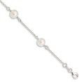 thumbnail image 1 of 925 Sterling Silver Freshwater Cultured Pearl Chain Bracelet, 1 of 6