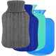 thumbnail image 1 of Hot Water Bottles, 2L Hot Water Bag Cover,Hot Water Bottles with Covers 2 Pack for Pain Relief,Gray+Blue, 1 of 5
