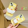 thumbnail image 6 of Case for iPhone 15 Pro,Cute 3D Kawaii Phone Cases Funny Butter Bear Angel Cartoon Cover with Keychain Soft Silicone Gel Drop Protection Case Women Girls for iPhone 15 Pro, 6 of 7
