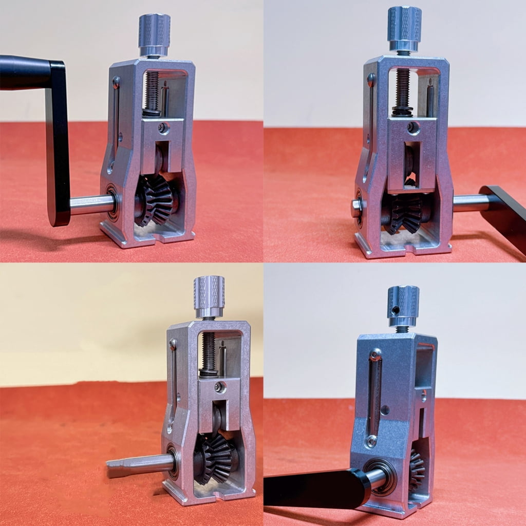 tegongse Wire Stripper Manual Wire Stripping Cable Electric Peeling Machine with Hand Crank Support Use with Hand Electric Drill