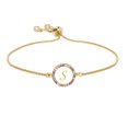 thumbnail image 1 of Teissuly 26 Letters Pull Bracelet Disc Bracelet Peach Heart Color Women's Bracelet Teissuly WER202401223226, 1 of 1