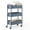 Blue-15.35" X 10.24" X 26.8"H, variant on 3-tier Delicate Compact Rolling Metal Storage Organizer - Mobile Utility Cart Kitchen/under Desk With Caster Wheels Turq (15.35" X 10.24" 26.8"h)