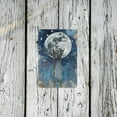 thumbnail image 5 of Elegant 8x12" Celestial Angel & Moon Tin Sign - Mystical Wall Art with Golden Sun, Stars, and Celestial Elements, Frameless Decor for Home, Office, or Commercial Space, Moon Decor, 2D, 5 of 8