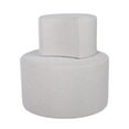 thumbnail image 4 of Kevinplus  Upholstered Nesting Coffee Tables (Set of 2), Side Table for Living Room, Bedroom, Office, Beige, 4 of 13