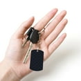 thumbnail image 4 of Wukai Black Fish scales Print Rectangular Metal Keychain: Sleek and Durable Key Ring for Securely Holding Keys Perfect for Everyday Use, 4 of 5