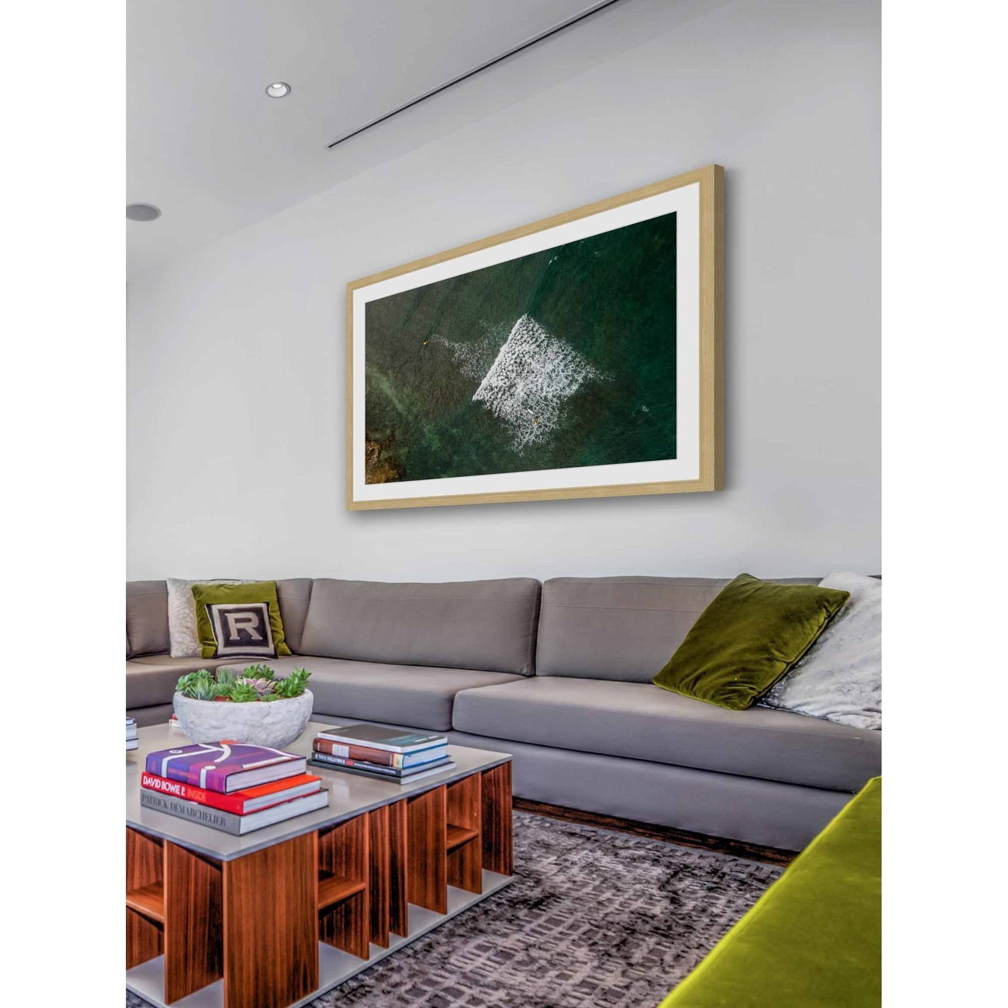 Marmont Hill "Lost In The Waves" By Karolis Janulis Framed Painting Art Print, 18.0" x 1.5"