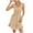 Beige, variant on Kaemgyyd Women Casual Mini Dress Fashion Square Neck Tiered Short Dresses Sleeveless Smock Sundress A Line Flowy Summer Dress