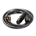 thumbnail image 1 of 2 2 XLR Cable de sonido Cable de sonido licencia de oro Carcasa de aleación de zinc Hugo Línea de interconexión de micrófono, 1 of 7
