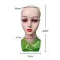 thumbnail image 4 of 22 '' Cabeza de Peluca - Piedra de Maniquí Femenina Pantalla de piezaza Pantalla de Cosméticos Modelo Pantalla de Peluca para Salón, Joyería, Salvador Cabeza de exhibición del sombrero de la peluca, 4 of 6